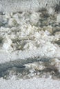 Glass wool batt macro detail