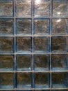 The glassblock square wall Royalty Free Stock Photo