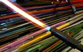 Glassblowers Torch and Colored Glass Royalty Free Stock Photo