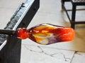 Glassblowing - Glass production Royalty Free Stock Photo