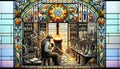 Glassblowing Workshop Stained Glass Art Royalty Free Stock Photo