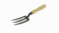 Vector Isolated Illustration of a Small Garden Fork Royalty Free Stock Photo