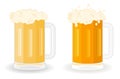 Glasses with a beer Royalty Free Stock Photo
