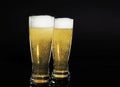 Glasses of Beer Royalty Free Stock Photo
