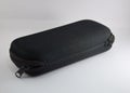 Glasses black fabric case. Royalty Free Stock Photo