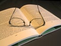 Glasses on book Royalty Free Stock Photo