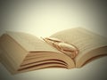 Glasses and Book-Vintage Royalty Free Stock Photo