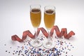 Glasses of champaigne Royalty Free Stock Photo