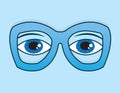 Glasses Eyes Blue