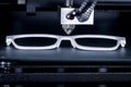 Glasses frame is printed with a 3D printer