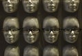 Glasses on head mannequin optic shop Royalty Free Stock Photo