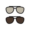Glasses icon. Simple color with outline vector elements of hipster style icons for ui and ux, website or mobile application Royalty Free Stock Photo
