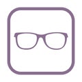 Glasses icon Royalty Free Stock Photo