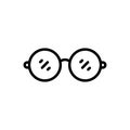 Black line icon for Glasses, spec and fashion