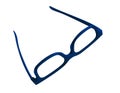 Glasses isolated - blue