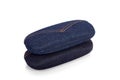 Glasses jean case Royalty Free Stock Photo