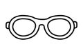 Glasses lens cartoon