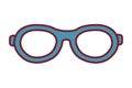 Glasses lens cartoon