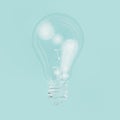 Glasses Light bulb idea concept. Royalty Free Stock Photo