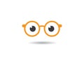 Glasses vector symbol icon Royalty Free Stock Photo