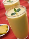 Glasses of Mango Lassi