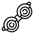 Glasses phoropter icon, outline style