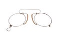 Glasses (pince-nez) on white.