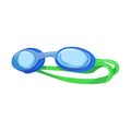 glasses pool goggles cartoon vector illustration