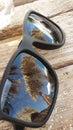Glasses sand palm