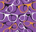 Glasses Seamless Pattern Hipster Sunglasses abstract background Royalty Free Stock Photo
