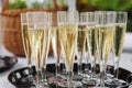 Glasses of sparkling wine Royalty Free Stock Photo