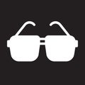 Glasses, sunglasses icon, vector illustration. Royalty Free Stock Photo