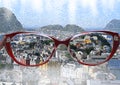 Glasses, sunglasses, isolated, fashion, white, eye, eyeglasses, summer, sun, spectacles, optical, black, sky, glass, reflection, l