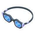 Glasses swim gear icon isometric vector. Sport accessory