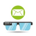 Glasses technology email application media