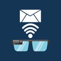 Glasses technology email application media