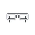 Glasses thin line icon. Linear vector symbol