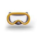 Glasses for underwater swimming. Equipment for diving. Masks for swimming, protect in water