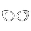 Glasses vintage frameicon image Royalty Free Stock Photo