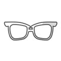 Glasses vintage frameicon image Royalty Free Stock Photo