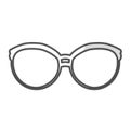 Glasses vintage frameicon image Royalty Free Stock Photo