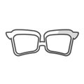 Glasses vintage frameicon image Royalty Free Stock Photo