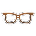 Glasses vintage frameicon image Royalty Free Stock Photo