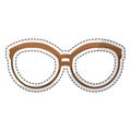Glasses vintage frameicon image Royalty Free Stock Photo