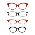 Glasses for vision vector