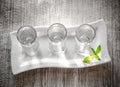Glasses of vodka Royalty Free Stock Photo
