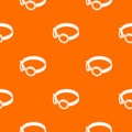 Glasses welding mask pattern vector orange Royalty Free Stock Photo