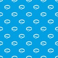 Glasses welding mask pattern vector seamless blue Royalty Free Stock Photo