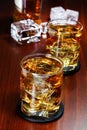 Glasses of whiskey