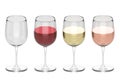 Glasses Of Wine - Set